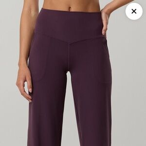 aerie High Waist Pants in Plum